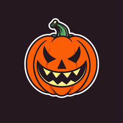Smiling Pumpkin Vector
