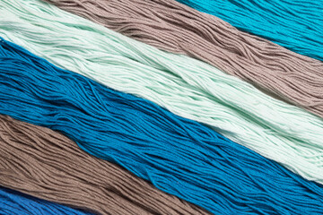 Cotton threads for embroidery ideal for texture