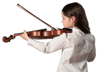 Little child with classic music violin © BillionPhotos.com