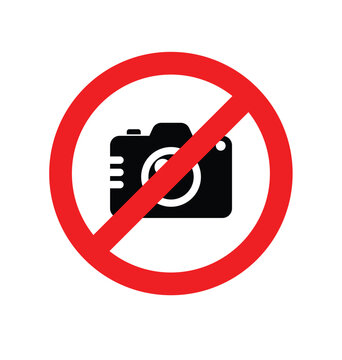 no camera photography permitted sign symbol