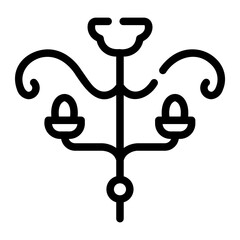 chendelier Line Icon