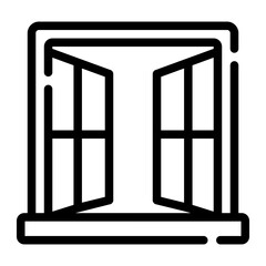 window Line Icon