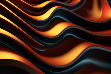 Abstract modern futuristic wavy and blurred light curved lines background
