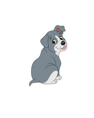 illustration of a cartoon dog