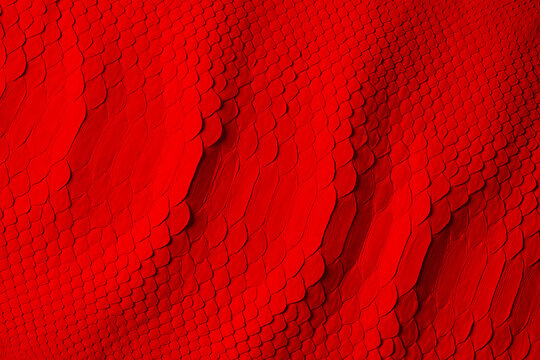 red snake skin texture with natural pattern, python leather surface background