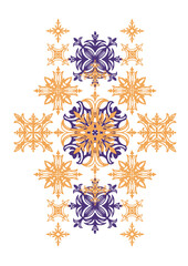 geometric ethnic pattern purple pink on white background design for vector illustration design