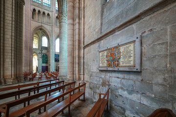 Basilica-cathedral of Soissons, dedicated to Saint Gervais and Saint Protais in the French Aisne...