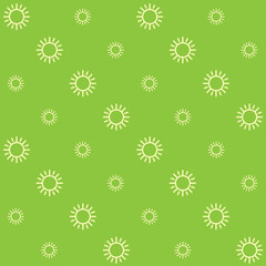 Minimalist Abstract Sun Outline Vector Seamless Pattern