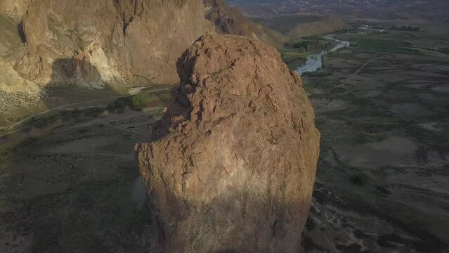 Standing stone "Piedra parada" volcano calera