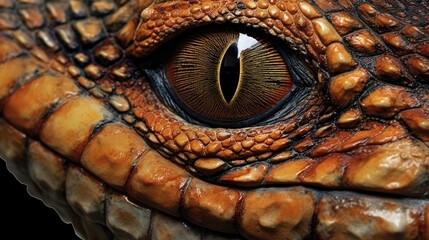 Naklejka premium close-up of the distinctive texture of reptilian skin, detailed and realistic, generative ai