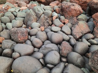 pebbles on the beach. stones on the beach.