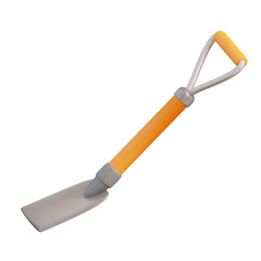 3d illustration spade