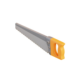 3d illustration hand saw
