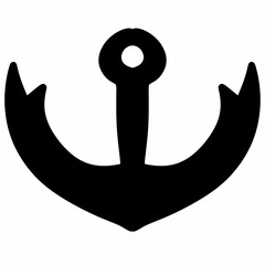 Anchor icon on white background