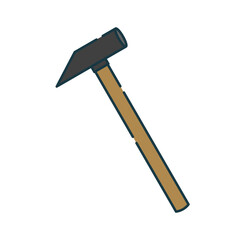 シンプルなイラスト_とんかち