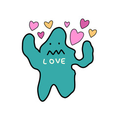 The green monster falling in love