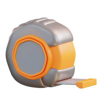 3d illustration measurement tape