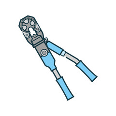 シンプルなイラスト_手動油圧式圧着工具