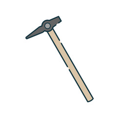 シンプルなイラスト_テストハンマー