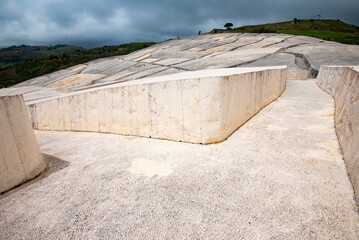 Cretto Burri Concrete Field - Sicily - Italy