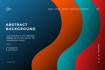 Abstract Background Wave Modern was created with a modern and minimalist aesthetic in mind. It's perfect for a landing page or web app, and would also make a great mobile app background