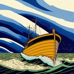 boat in the sea