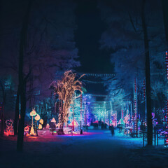 Winter Light Festival created from AI 