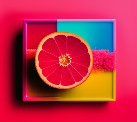 background with orange slices