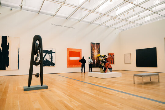 Exhibitions in LACMA, the Los Angeles County Museum of Art. usa - may 2023
