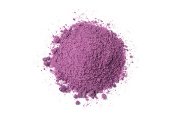 Purple powder top view.