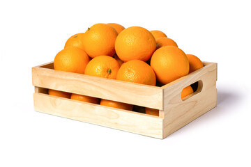oranges fruit in box