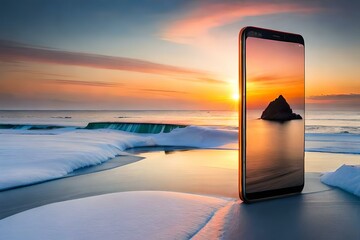 Smartphone with amazing view on its screen