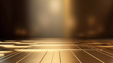 Abstract futuristic technology background, Minimalistic gold architectural background, modern design for poster, cover, branding, website, product showcase, AI generated.