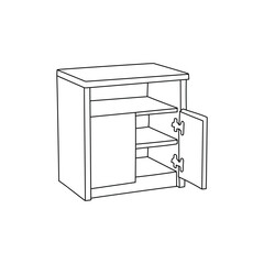 Cabinet Logo Vector Illustration, element graphic design template
