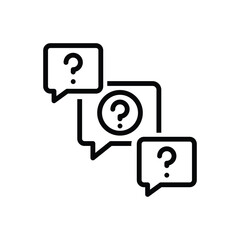 Fototapeta premium Black line icon for undefined 