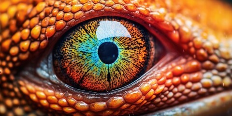 Chameleon Eye Macro - AI Generated