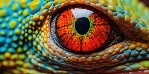 Chameleon Eye Macro - AI Generated