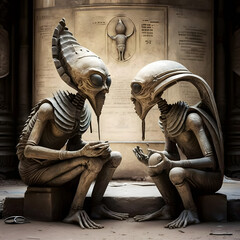 A conversation between two aliens