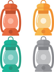 ランプ　イラスト素材　ベクター