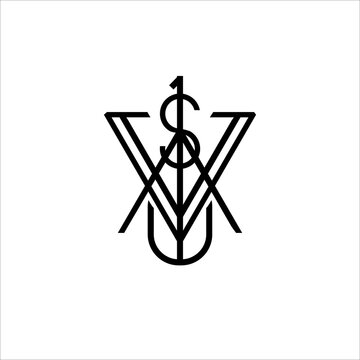 Letter JSV  Logo Initial  Illustration for tshirt design,Typography,Graffiti, poster, on white background