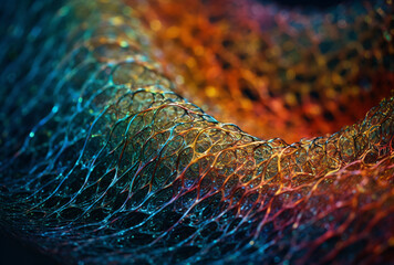 Digital abstract colorful background. AI generated