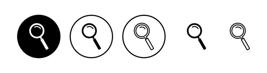 Search icons set. Glass vector icon. search magnifying glass icon. Find
