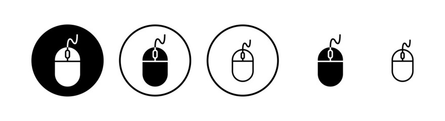 Computer Mouse Icons set. Computer mouse vector icon
