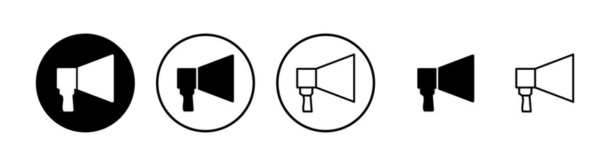 Megaphone icons set. Loudspeaker icon vector. Volume icon