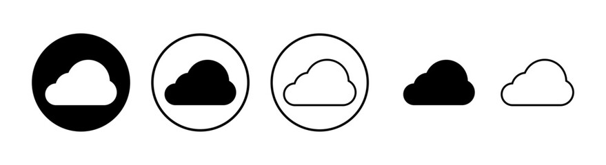 Cloud icons set. cloud computing icon