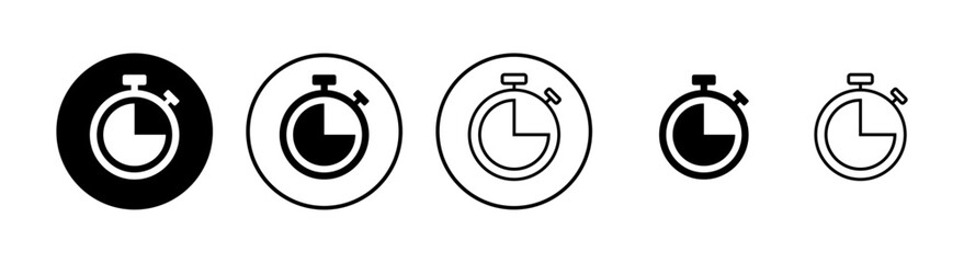 Clock icons set. Time icon vector. Clock vector icon