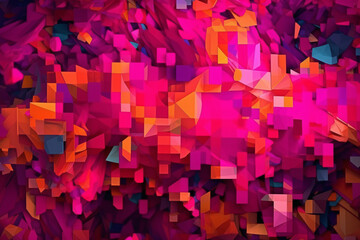 Digital abstract colorful background. AI generated