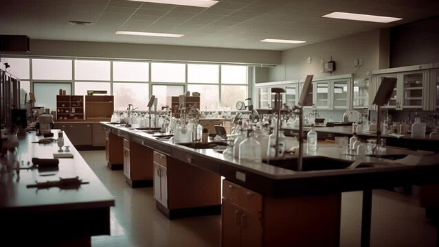 Explore the forefront of science with this detailed image showcasing an advanced laboratory setup. Perfect for themes of research, education, or innovation, reworked generative AI