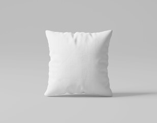 Premium Quality Square Pillow Cushion Mockup isolated on white Background