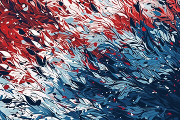 Obraz na płótnie Canvas Digital abstract colorful background. AI generated